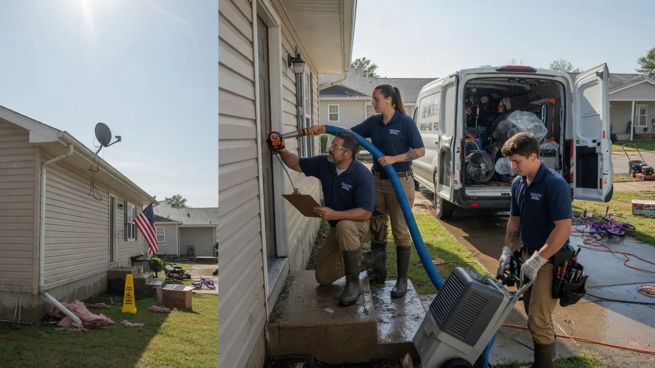 Ceiling Water Damage Restoration in Cedar, KS near me